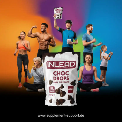 Inlead Choc Drops 150g - Vegan