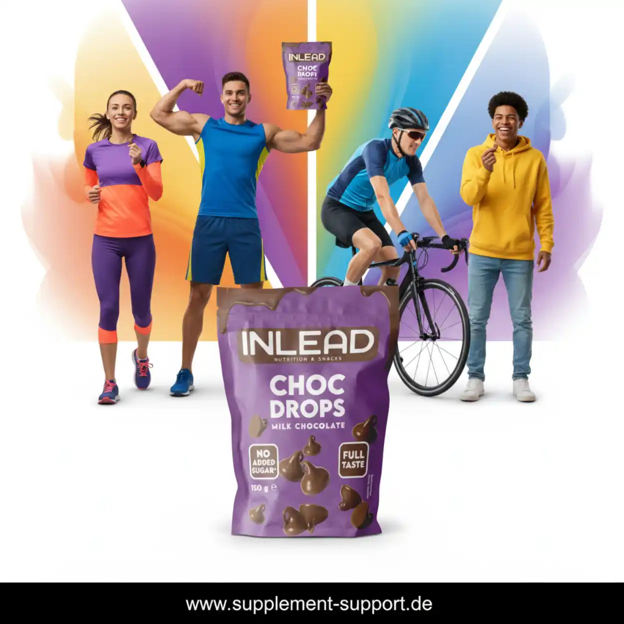 Inlead Choc Drops 150g - Vegan