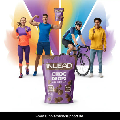 Inlead Choc Drops 150g - Vegan