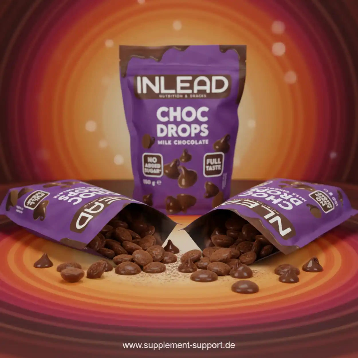 Inlead Choc Drops 150g - Vegan