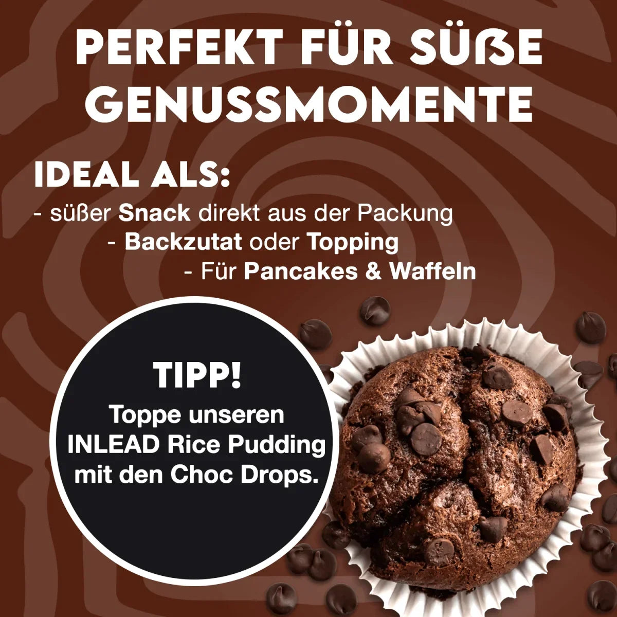 Inlead Choc Drops 150g - Vegan - Supplement Support