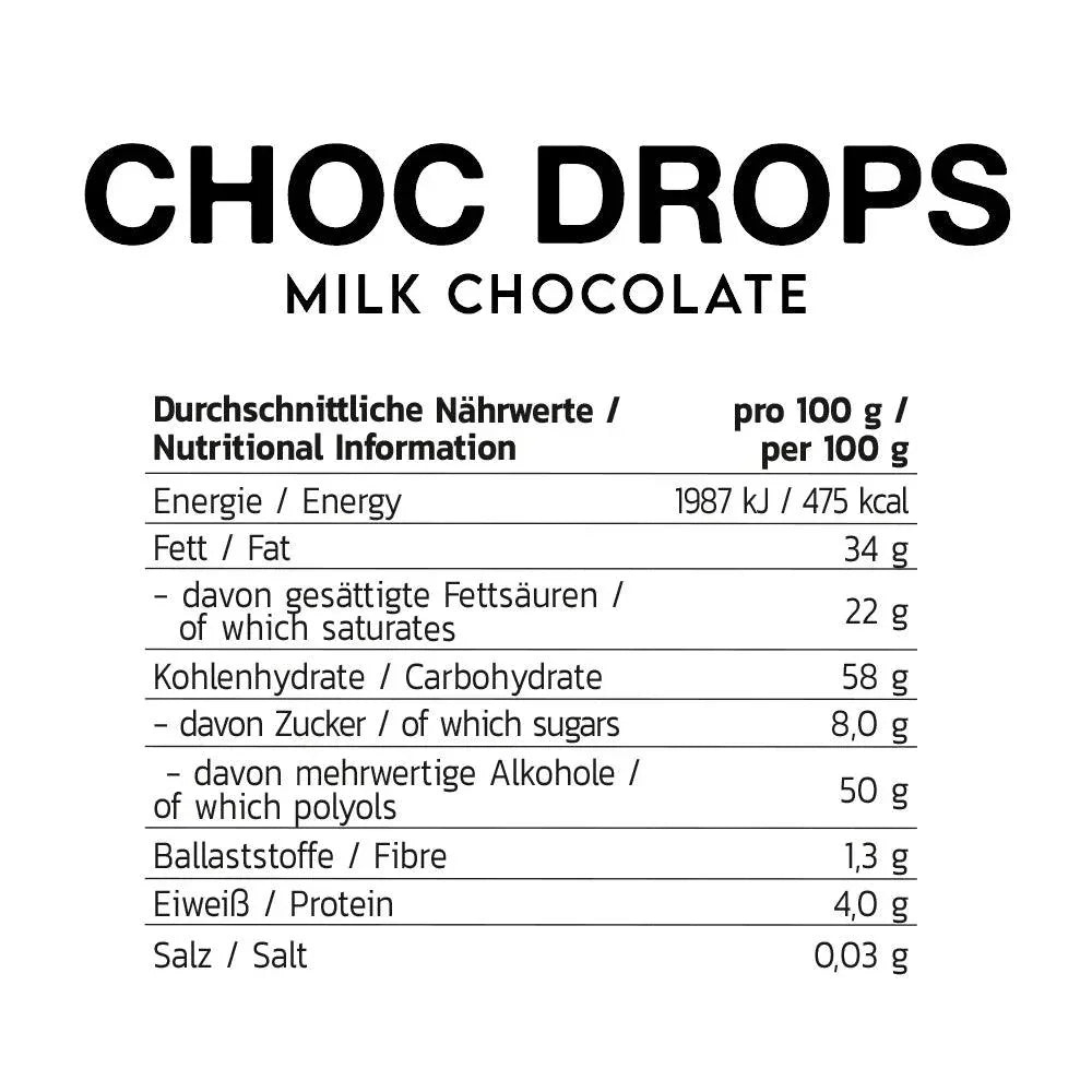 Inlead Choc Drops 150g - Vegan - Supplement Support