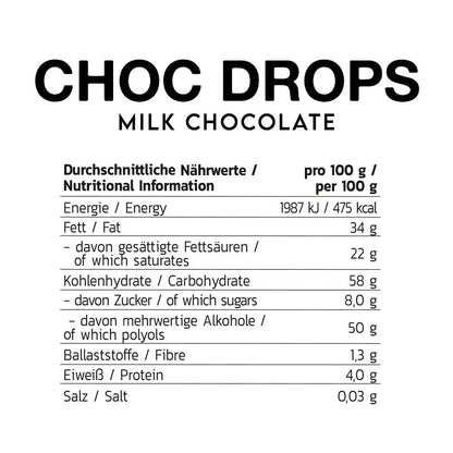 Inlead Choc Drops 150g - Vegan - Supplement Support