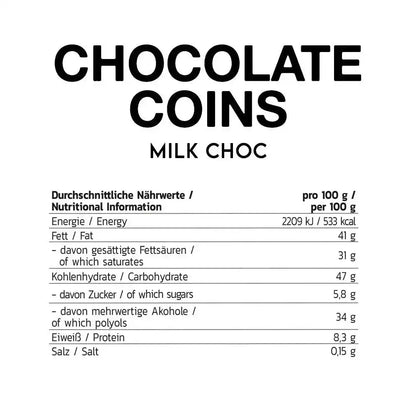 Inlead Chocolate Coins 150g - Supplement Support