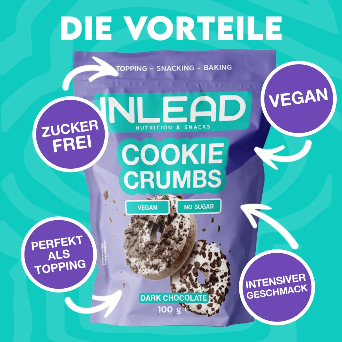 Inlead Cookie Crumbs 500g - Supplement Support