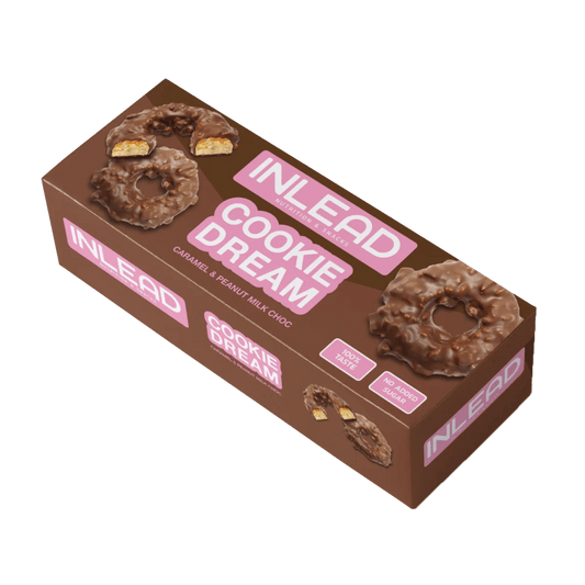 Inlead Cookie Dream Caramel & Peanut 125g - MHD 03.04.2025 - Supplement Support