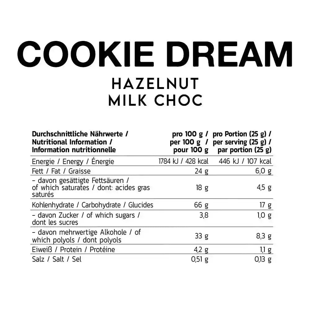 Inlead Cookie Dream Hazelnut 128 g - Supplement Support