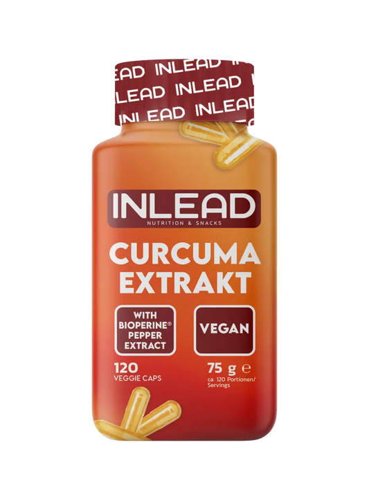 INLEAD Curcuma Extrakt mit Bioperine, vegan, 120 Veggie Caps für Nahrungsergänzung