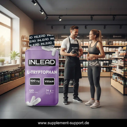 INLEAD L-Tryptophan 500 mg vegan, 120 Veggie Caps – Nahrungsergänzung im Sportshop