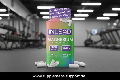 INLEAD Magnesium Bisglycinate, hochdosiert, vegan, 120 Veggie Caps, ideal für Sportler und Fitness-Enthusiasten