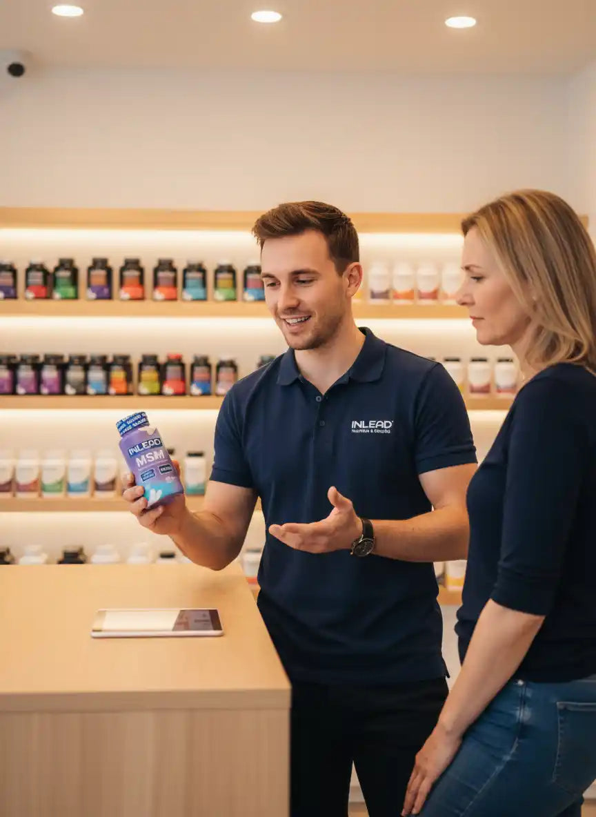 Inlead MSM + Vitamin C 120 Tabs. - Supplement Support