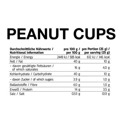 Inlead Nutrition Peanut Cups 15x50g - Supplement Support
