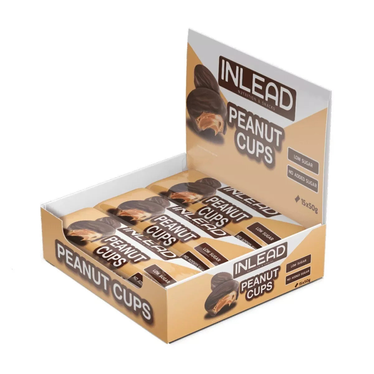 Inlead Nutrition Peanut Cups 15x50g - Supplement Support