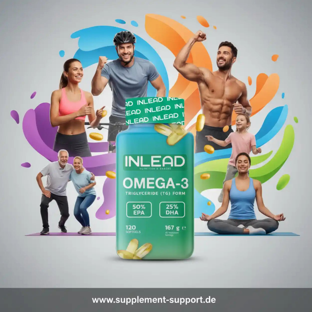 Inlead Omega-3 75% 120 Capsules