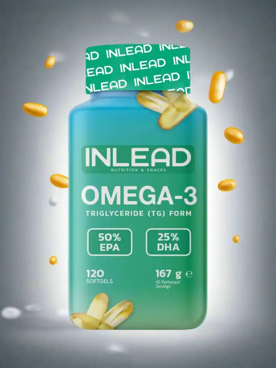 INLEAD Omega-3 Triglycerid-Form mit 50% EPA & 25% DHA, 120 Softgels – Nahrungsergänzungsmittel