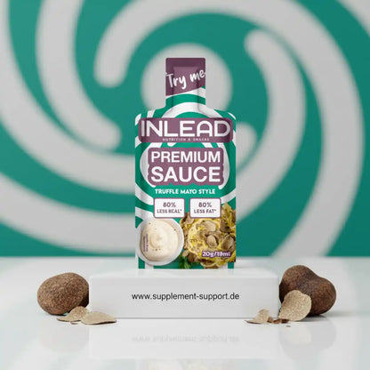 INLEAD Premium Sauce Trüffel-Mayo, 80% weniger Kalorien & Fett, ideal für Sportnahrung und Snacks