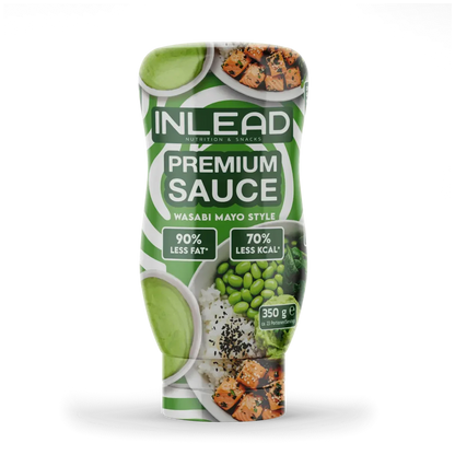 INLEAD Premium Sauce Wasabi Mayo Style, 90% weniger Fett, 70% weniger Kalorien, 350g
