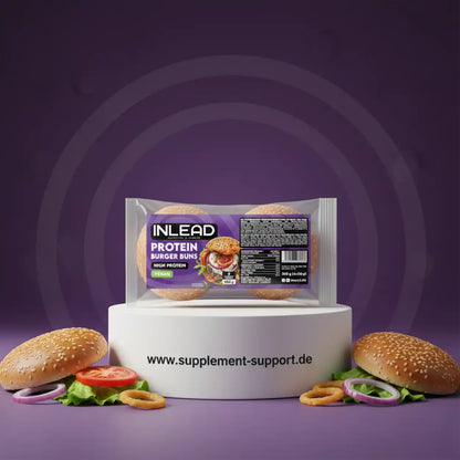 INLEAD Protein Burger Buns – Hochwertige vegane Proteinbrötchen für Fitness & Sportnahrung
