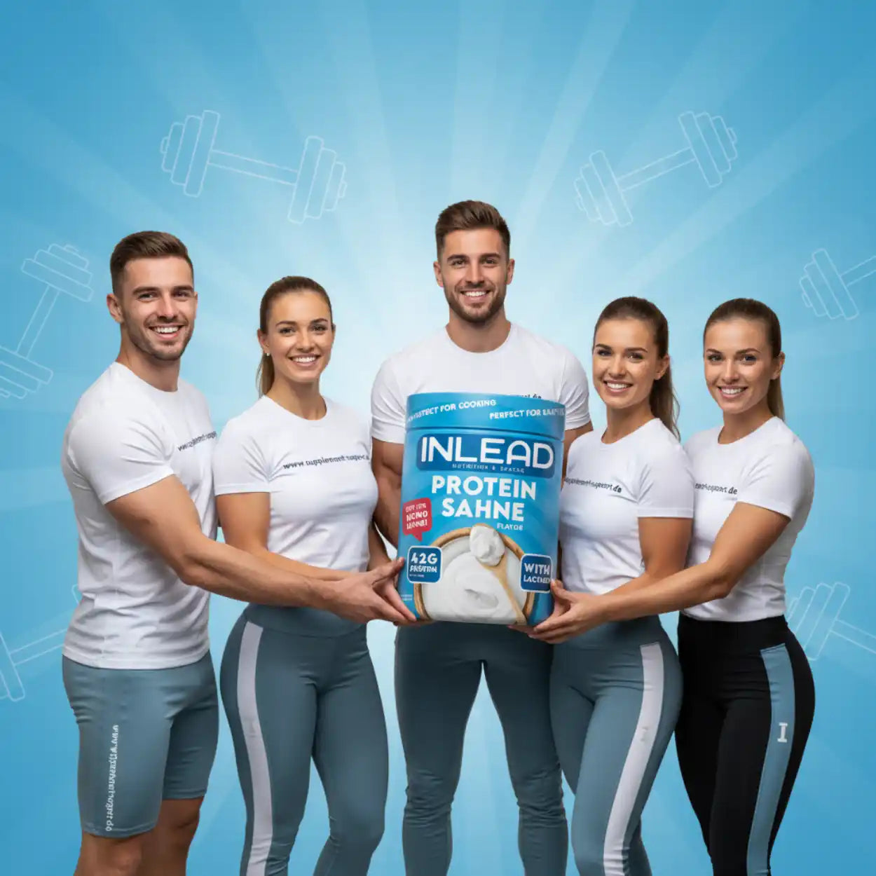 INLEAD Protein Sahne mit 42g Protein, ideal für Sportler und Fitness-Enthusiasten