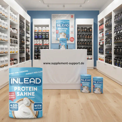 INLEAD Protein Sahne mit 42g Protein & Lactase – ideal für Kochen & Backen in Supplement-Shop