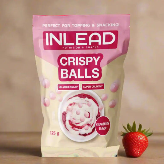 Inlead Strawberry Crispy Balls 125g - Supplement Support