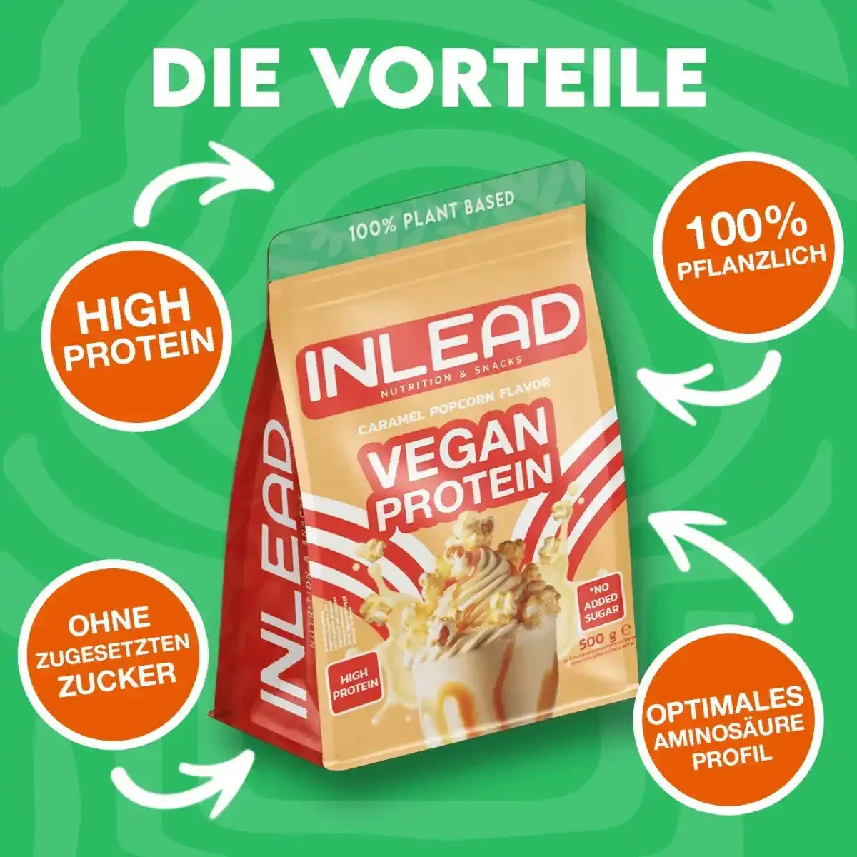 Inlead Vegan Protein 500g - Supplement Support