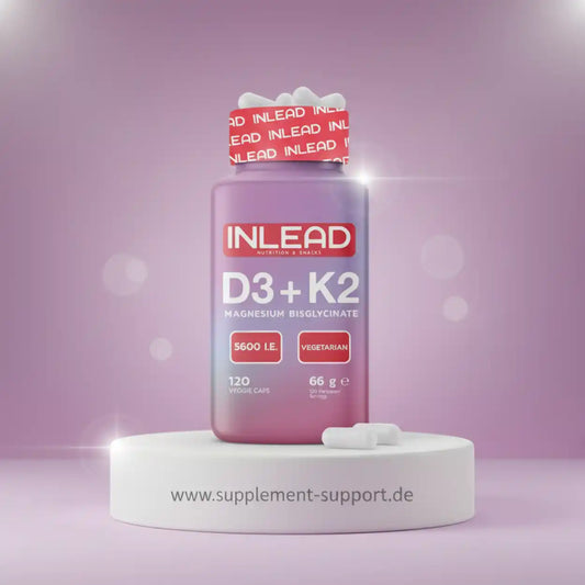 Vitamine D3 + K2 + Magnésium Inlead 120 gélules
