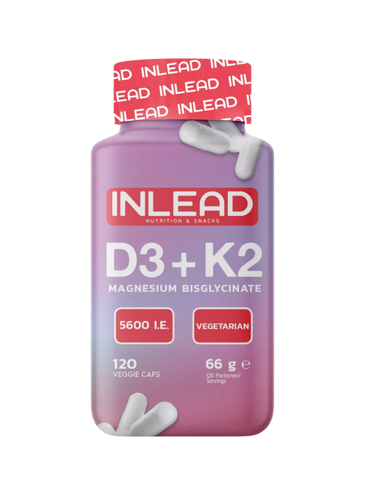 Inlead Vitamin D3 + K2 + Magnesium 120 Caps - Supplement Support
