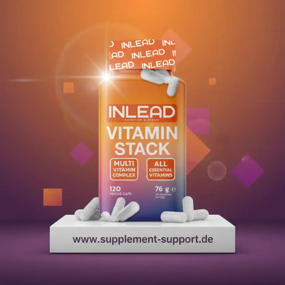 INLEAD Vitamin Stack – Multi Vitamin Complex mit allen essentiellen Vitaminen, 120 Veggie Caps