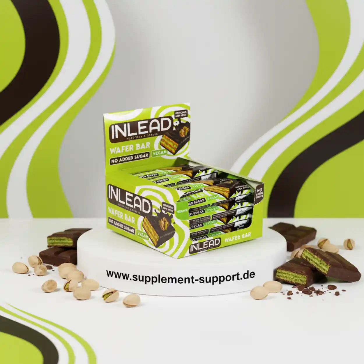 inlead-wafer-bar-15er-karton-15-x-45-g-pistachio-dark-choc_11zon_11zon - Supplement Support