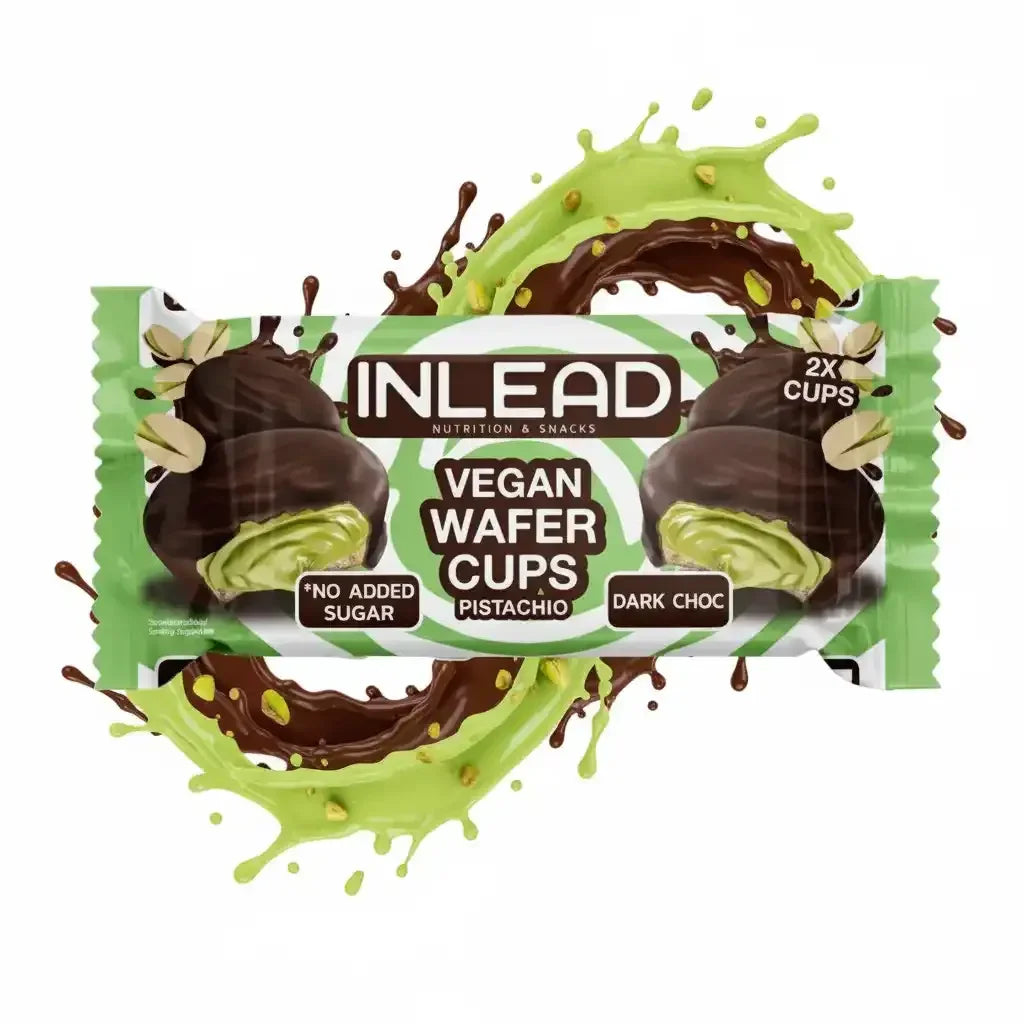 Inlead Wafer Cups 15x50 g Vegan Pistachio Dark Choc