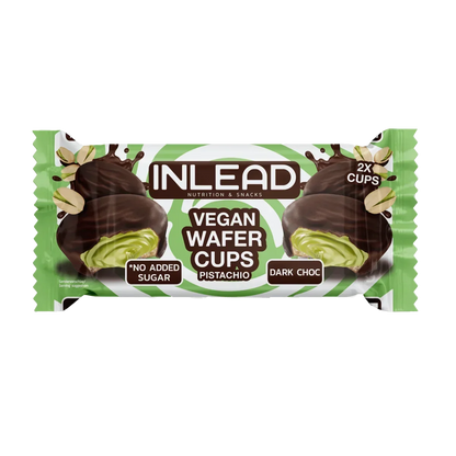 Inlead Wafer Cups 15x50 g Vegan Pistachio Dark Choc