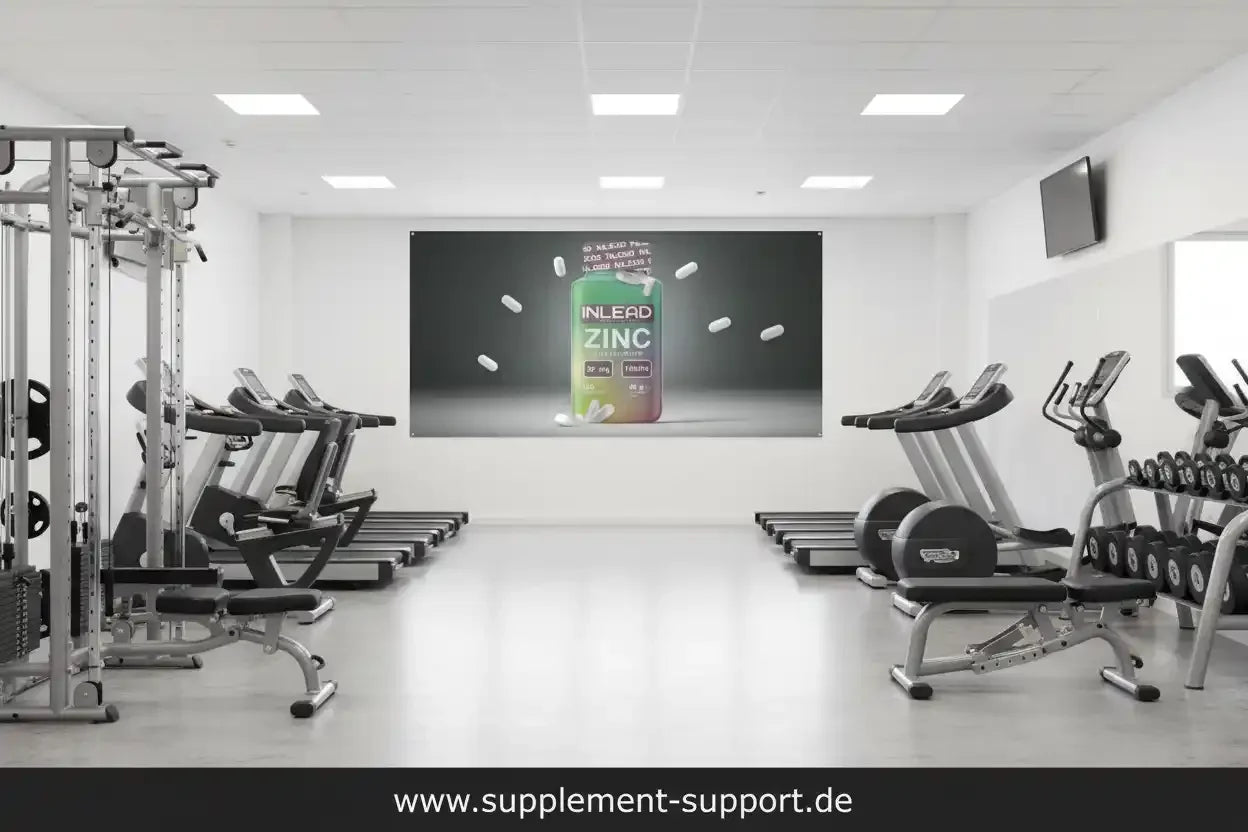 Zink Nahrungsergänzungsmittel im Fitnessstudio, ideal für Sportler und Vitamine
