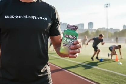 INLEAD Zink-Bisglycinat Nahrungsergänzungsmittel für Sportler auf Laufbahn