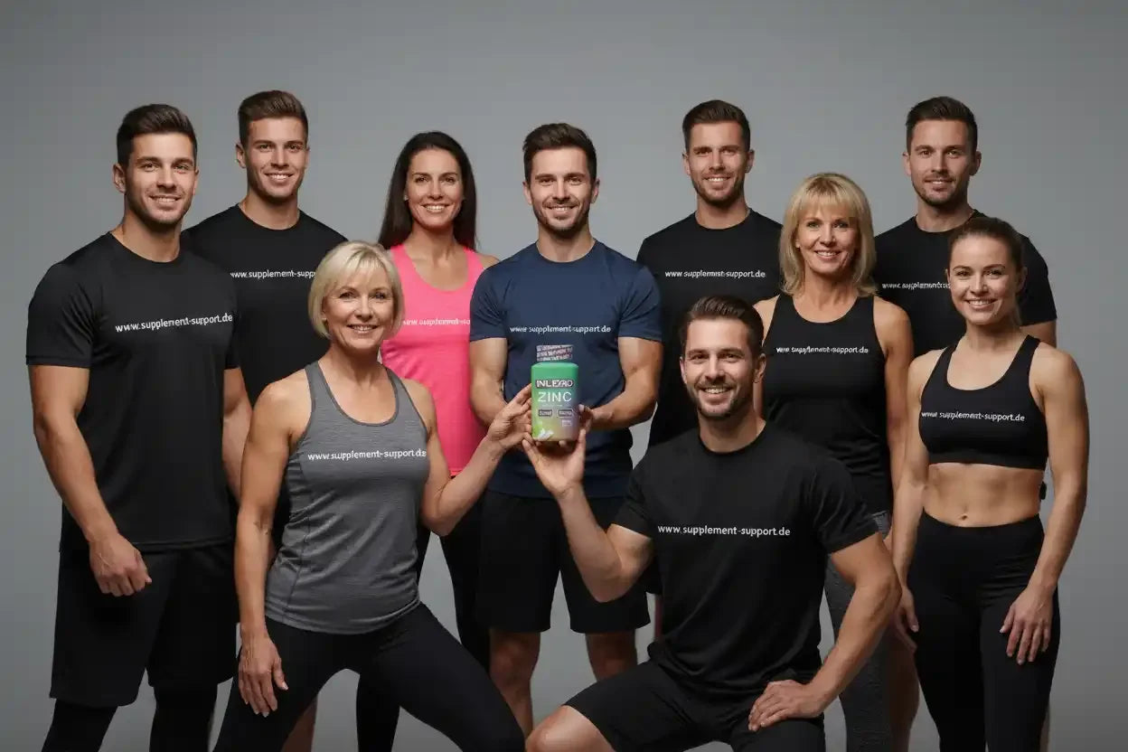 Team mit Nahrungsergänzungsmittel Zinc – Protein, Vitamine & Sportnahrung für Fitness & Gesundheit