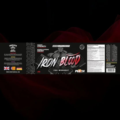 Iron Blood Pre-Workout Booster 340g - Supplement Support