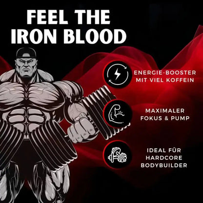 Iron Blood Pre-Workout Booster 340g - Supplement Support