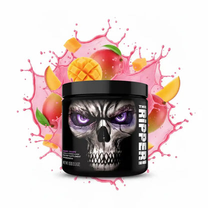 The Ripper Pre-Workout mit Schädel-Design, Mango-Geschmack, Nahrungsergänzung für Sportler