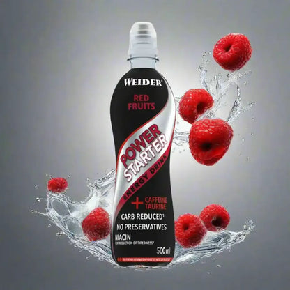 Joe Weider Power Starter Energy 500 ml, Red Fruits Inkl. Pfand - Supplement Support
