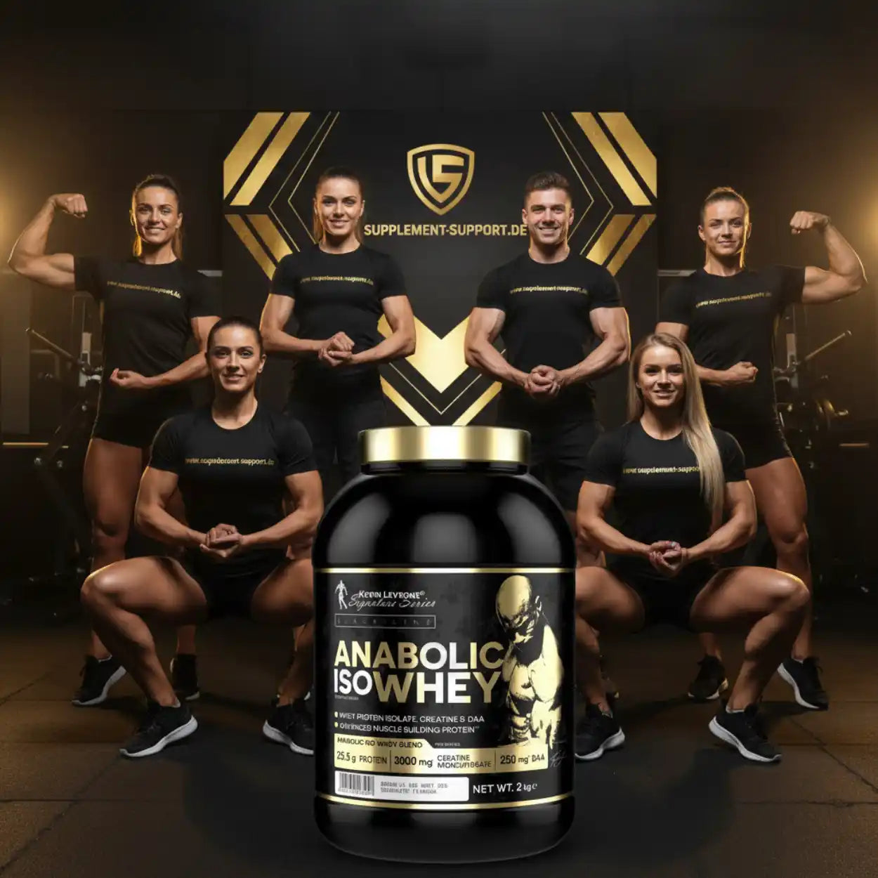 Anabolic IsoWhey Proteinpulver mit 25,5g Protein, ideal für Muskelaufbau und Sportler