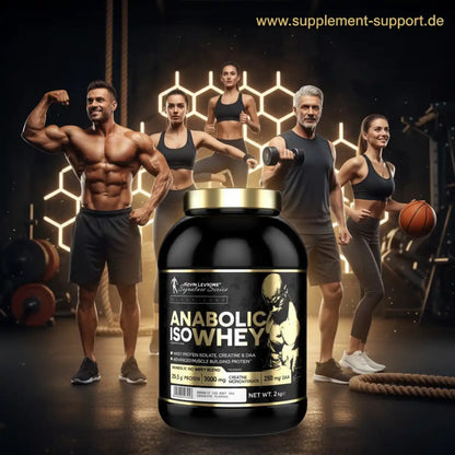 Anabolic IsoWhey Protein für Muskelaufbau mit Kreatin und DAA, ideal für Sportler und Fitnessbegeisterte