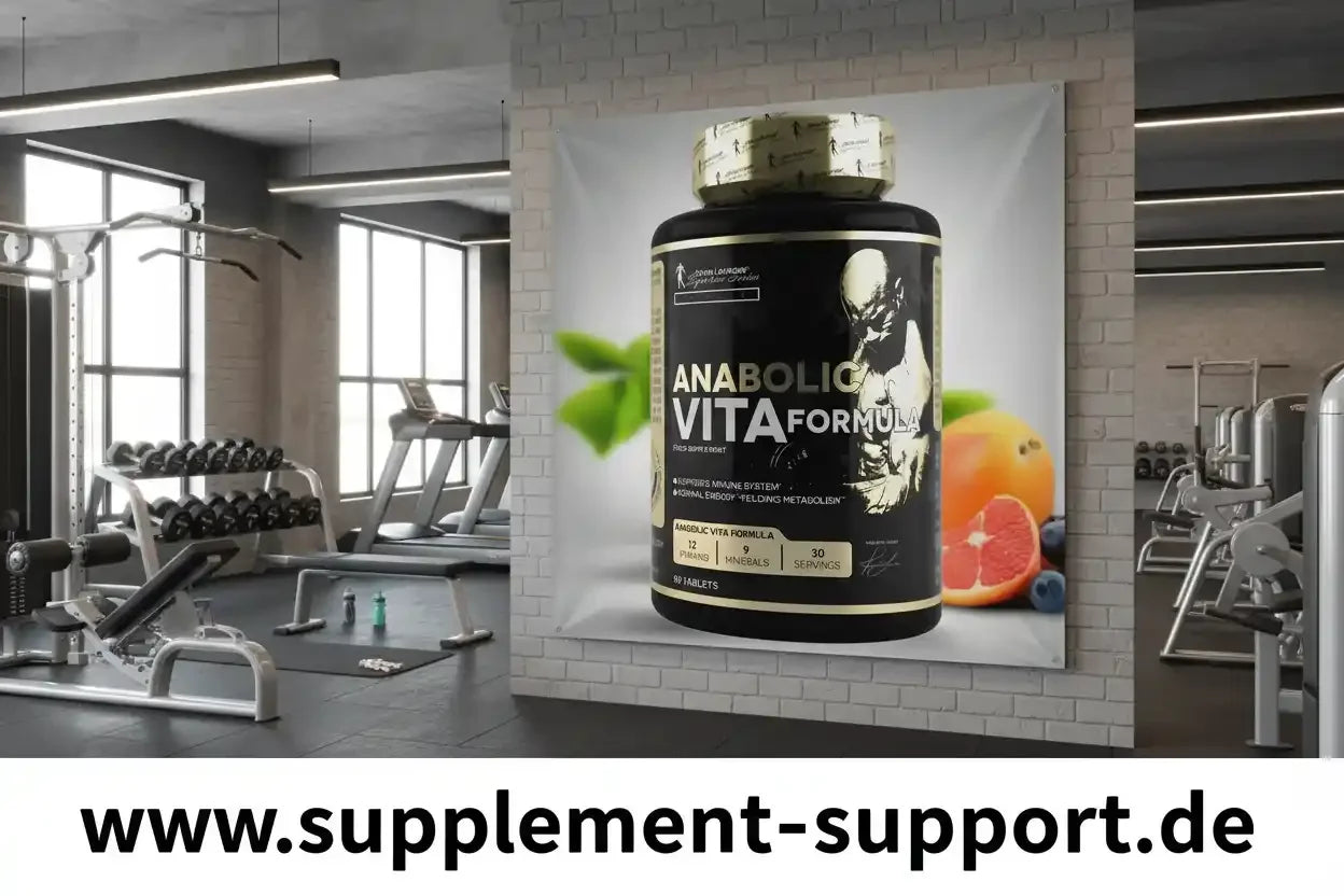 Anabolic Vita Formula Nahrungsergänzungsmittel im Fitnessstudio – Vitamine, Mineralien, Booster für Sportler