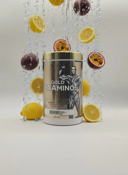 Gold EAAMINO Aminosäuren Supplement mit Zitronen & Passionsfrucht, ideal für Sportler und Fitness