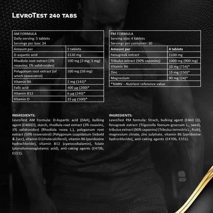 Kevin Levrone LevroTest 2x120 Tabs. AM/PM Formular - Supplement Support