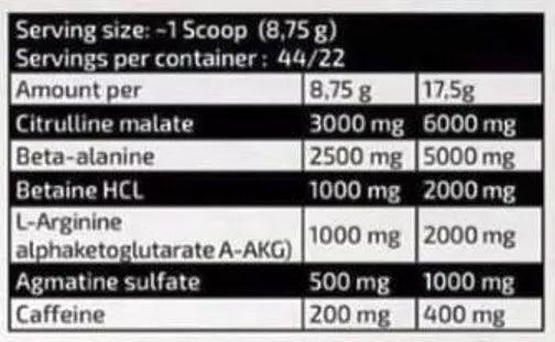 Kevin Levrone MARYLAND Pump 385g (US Version) Pre Workout - Supplement Support