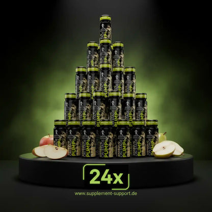 24x On Stage Pump VIP Booster – Sportnahrung mit Äpfeln, ideal für Training & Leistung