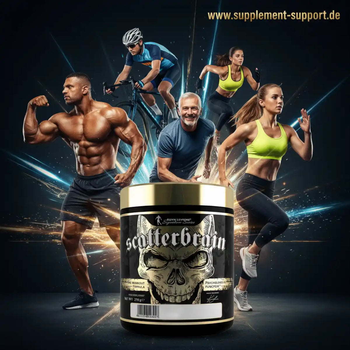 Scatterbrain Pre-Workout Booster mit Muskelaufbau & Energie für Sportler und Fitness-Enthusiasten