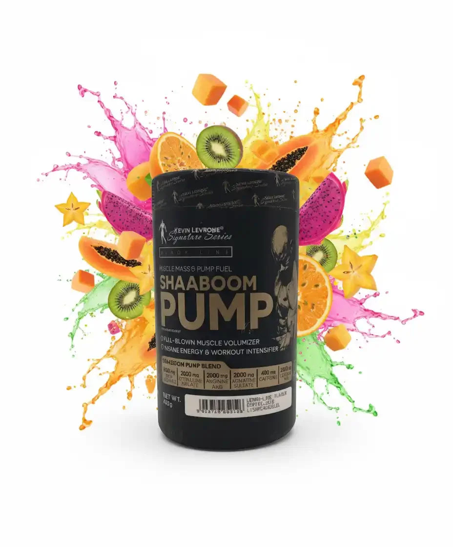 Kevin Levrone Shaaboom Pump 450g Dose, Pre-Workout Booster, vor tropischen Früchten