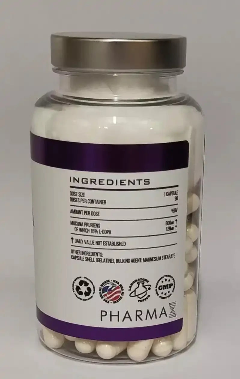 L-Dopa Mucuna 15% 90x800mg - Supplement Support