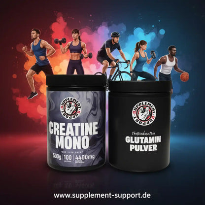 Creatine Mono und Glutamin Pulver – Sportnahrung für Fitness, Training und Muskelaufbau